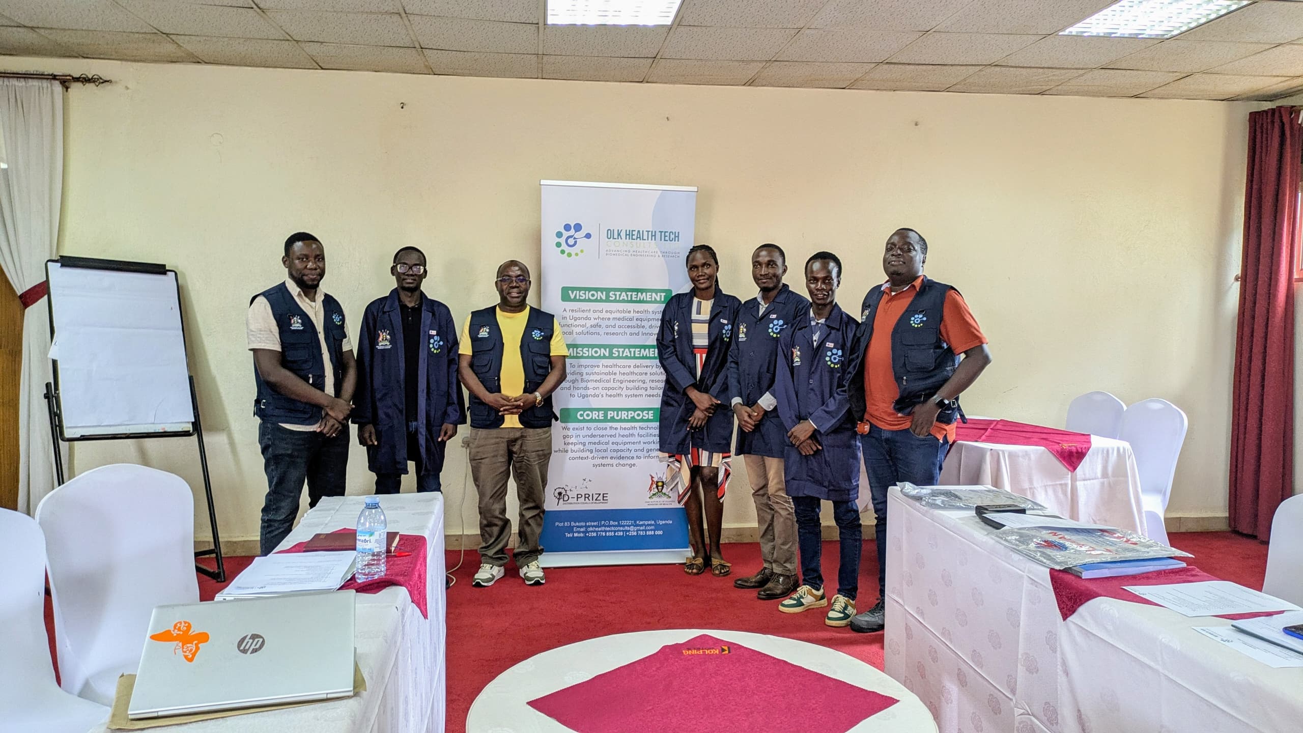 OLK HealthTech team at Tororo training workshop